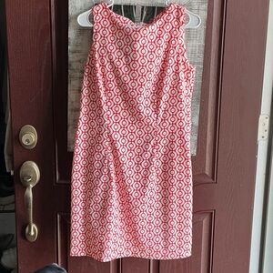 Alyx Red and White Geometric Mini Dress